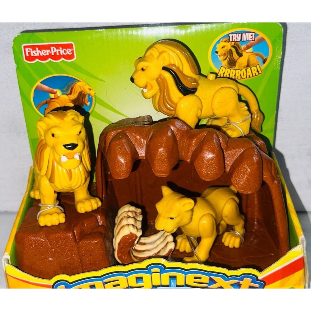 Fisher Price Imaginext Safari Adventures Lions Figure W/ Sound In Box 2006